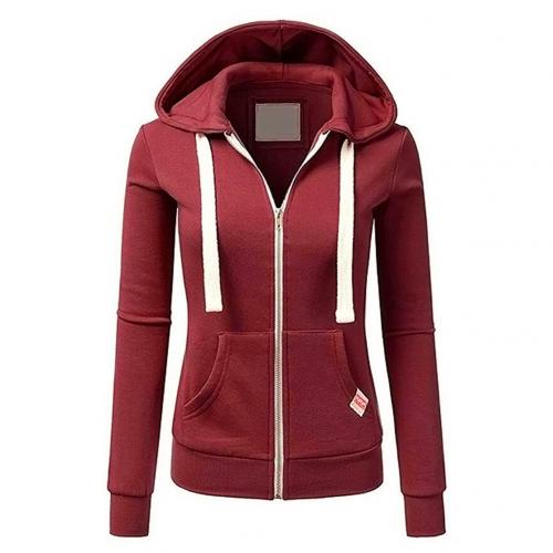 Damen - Kapuzenpulli mit Reißverschluss - Baumwollmischung - Kuscheliges Fleece - Ideal für gemütliche Tage