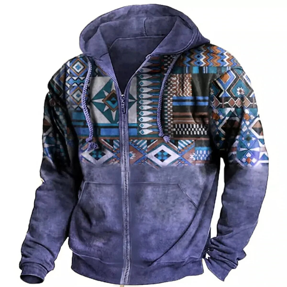 Herren - Retro Hoodie - Baumwollmischungs - Pullover - Lässiger Outdoor-Stil