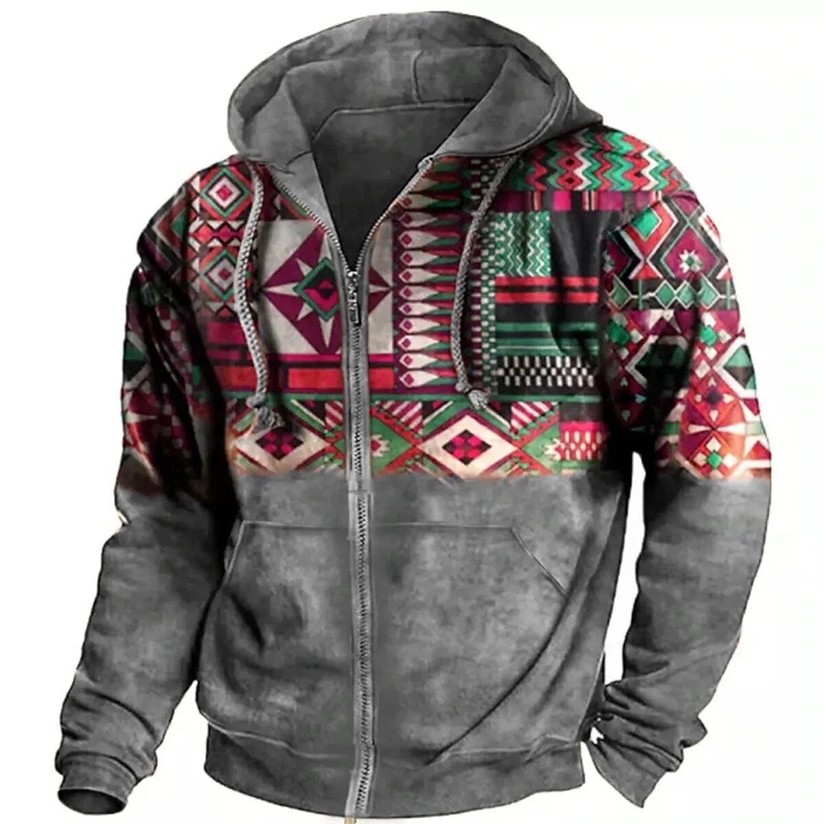Herren - Retro Hoodie - Baumwollmischungs - Pullover - Lässiger Outdoor-Stil