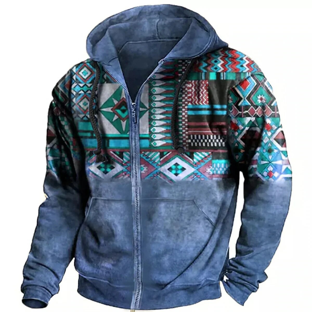 Herren - Retro Hoodie - Baumwollmischungs - Pullover - Lässiger Outdoor-Stil