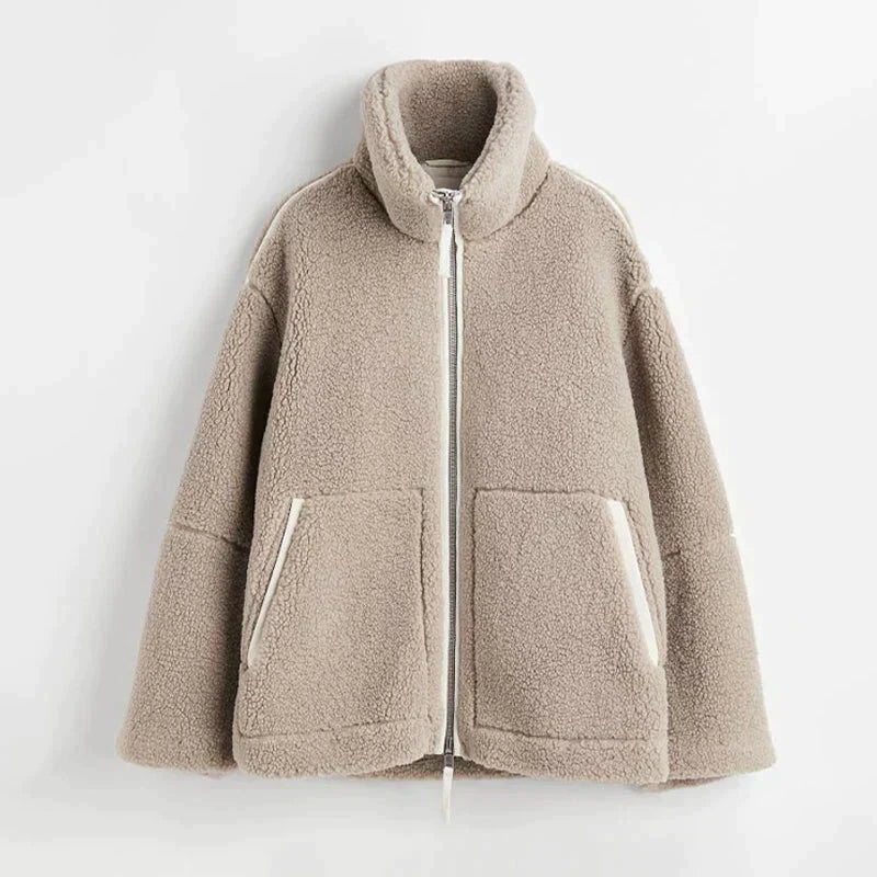 Damen - Kuschelige Fleece-Jacke - Weiches Material - Lagenlook & Outdoor-Spaß - Perfekt für jeden Anlass