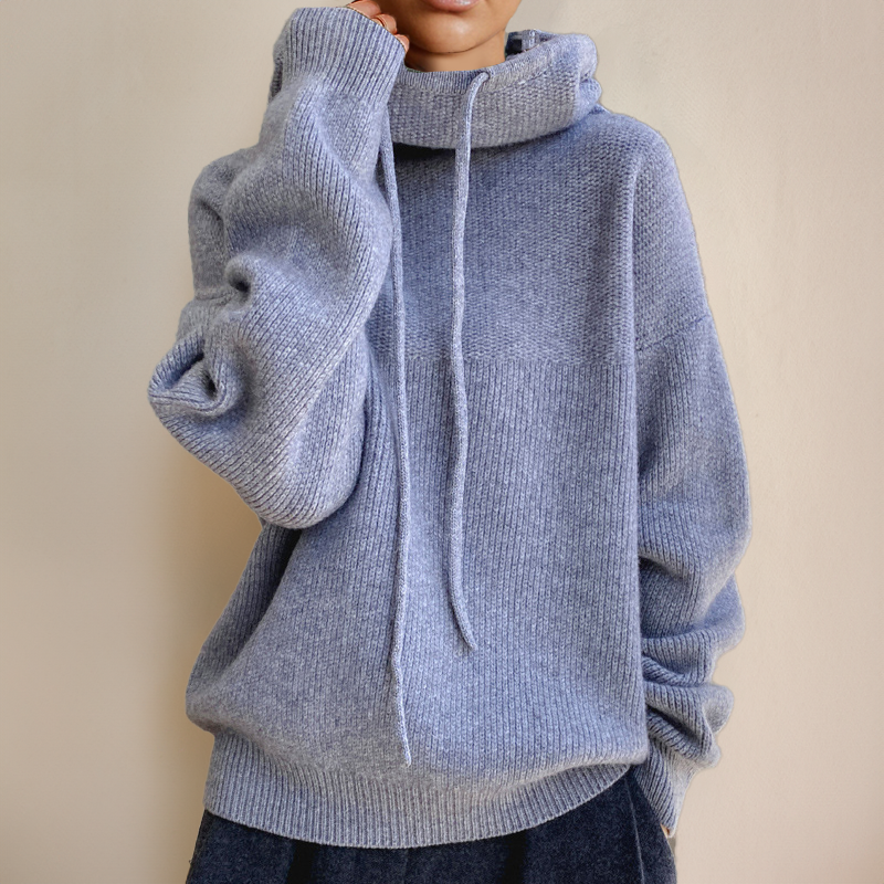 Damen - Rollkragenpullover - Merinowolle - Klassische Wärme für stilvolle Eleganz