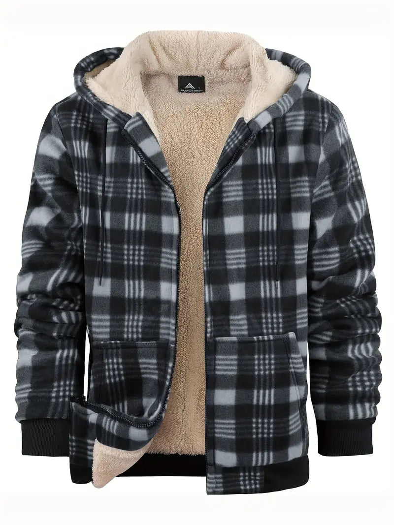 Herren - Warme Jacke - Fleece Futter - Kuscheliger Komfort für kalte Tage - Ideal für Outdoor-Aktivitäten