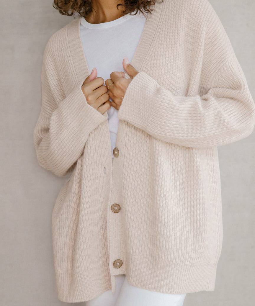 Damen - Cocoon Strickjacke - Weicher Strick - Gemütliches Layering - Elegantes Essential für jeden Anlass