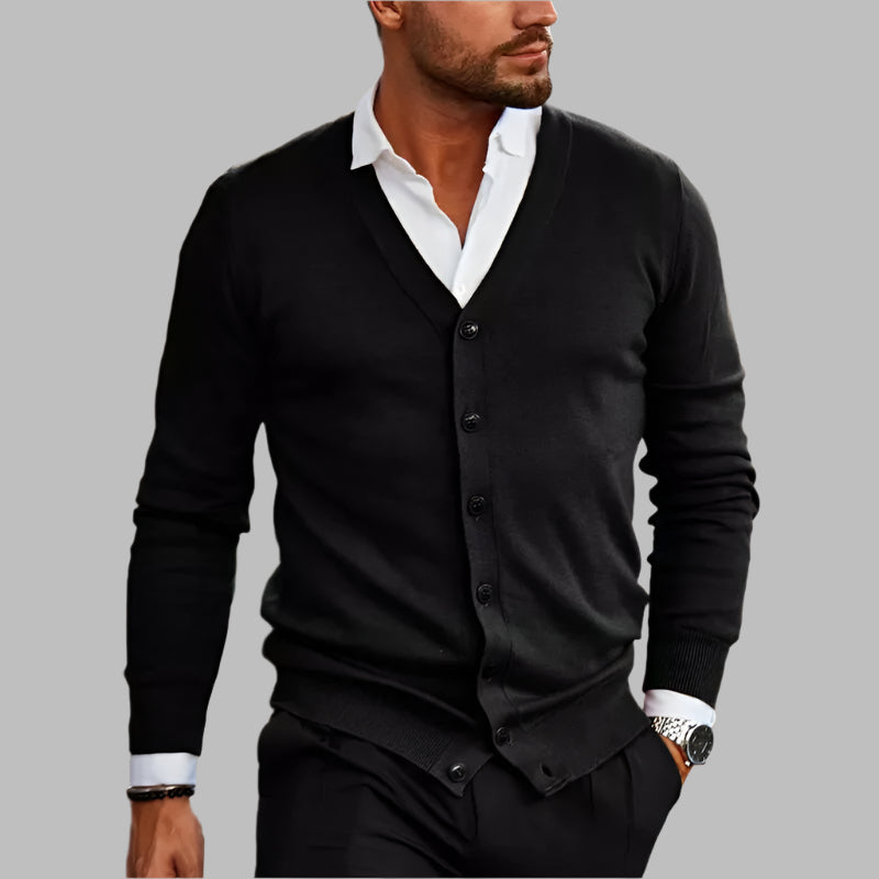 Herren - Elegante Strickjacke - Weichem Material - Gemütlicher Stil und schicker Komfort
