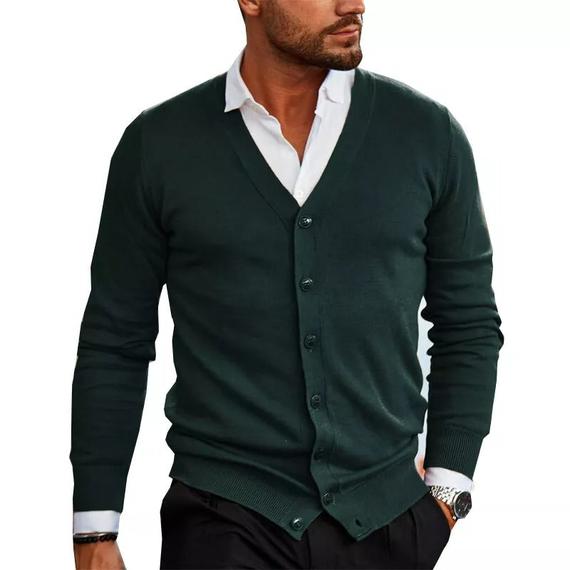 Herren - Elegante Strickjacke - Weichem Material - Gemütlicher Stil und schicker Komfort