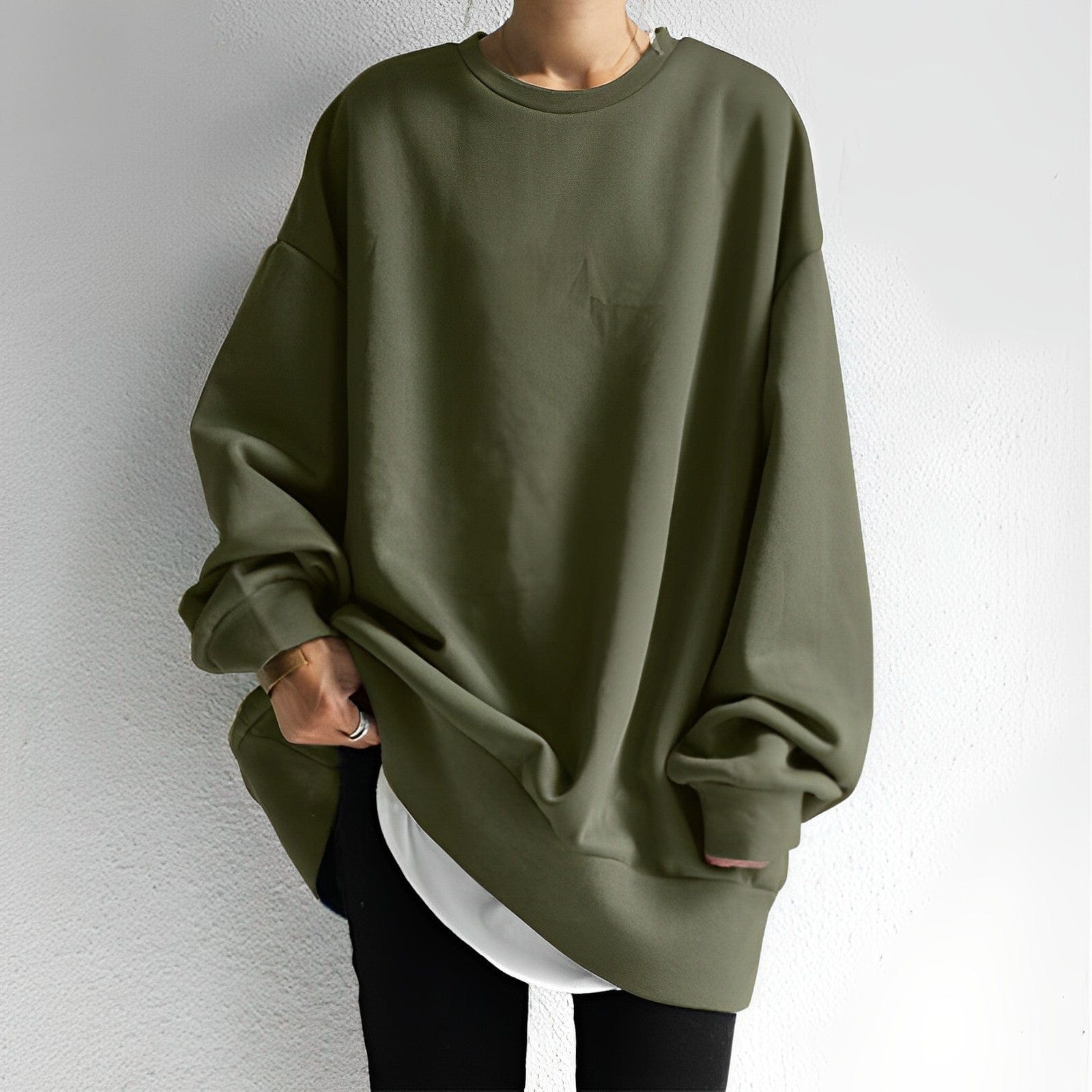 Damen - Gemütlicher Übergrößen Pullover - Weicher Strick - Ultimativen Komfort - Ideal zum Überziehen