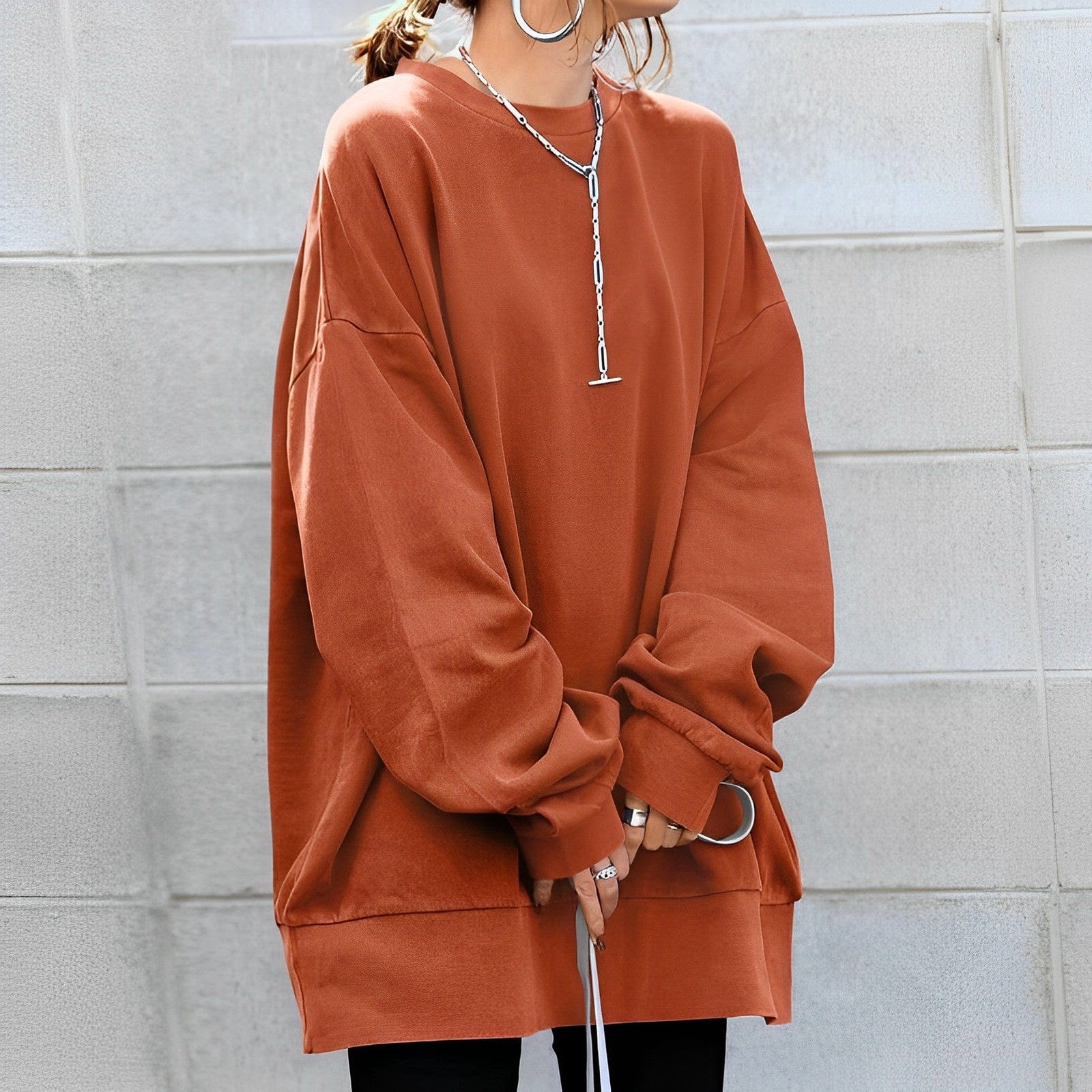 Damen - Gemütlicher Übergrößen Pullover - Weicher Strick - Ultimativen Komfort - Ideal zum Überziehen