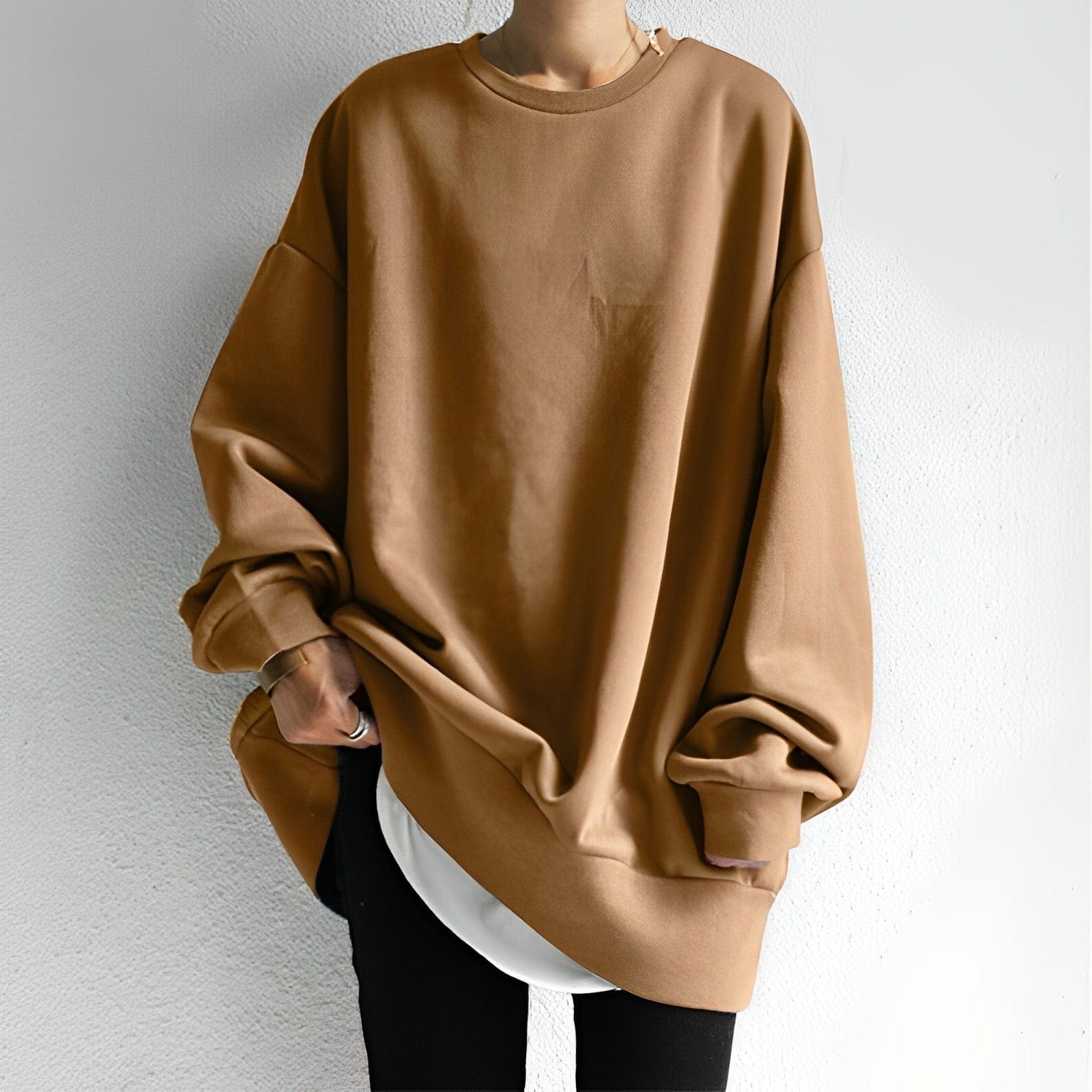 Damen - Gemütlicher Übergrößen Pullover - Weicher Strick - Ultimativen Komfort - Ideal zum Überziehen
