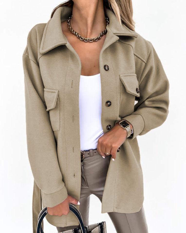 Damen - Elegante Jacke - Hochwertigem Gewebe - Stilvolle und Vielseitige Oberbekleidung für jeden Anlass