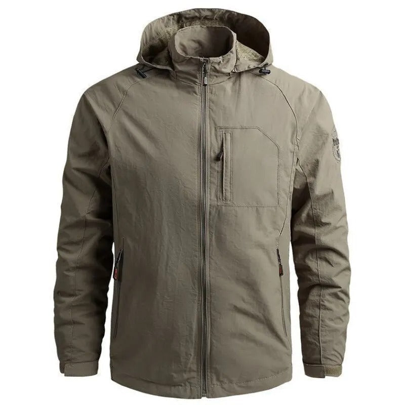Herren - Leichte Sommerjacke - Wasserdicht & Atmungsaktiv Material - Cargo-Stil - Perfekt für Outdoor-Aktivitäten