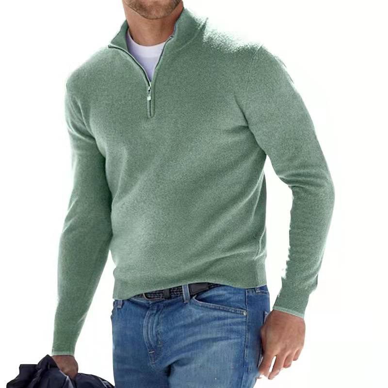 Herren - Freizeit Strickpullover mit Reißverschluss - Weiches Material - Stylischer Pullover für jede Gelegenheit