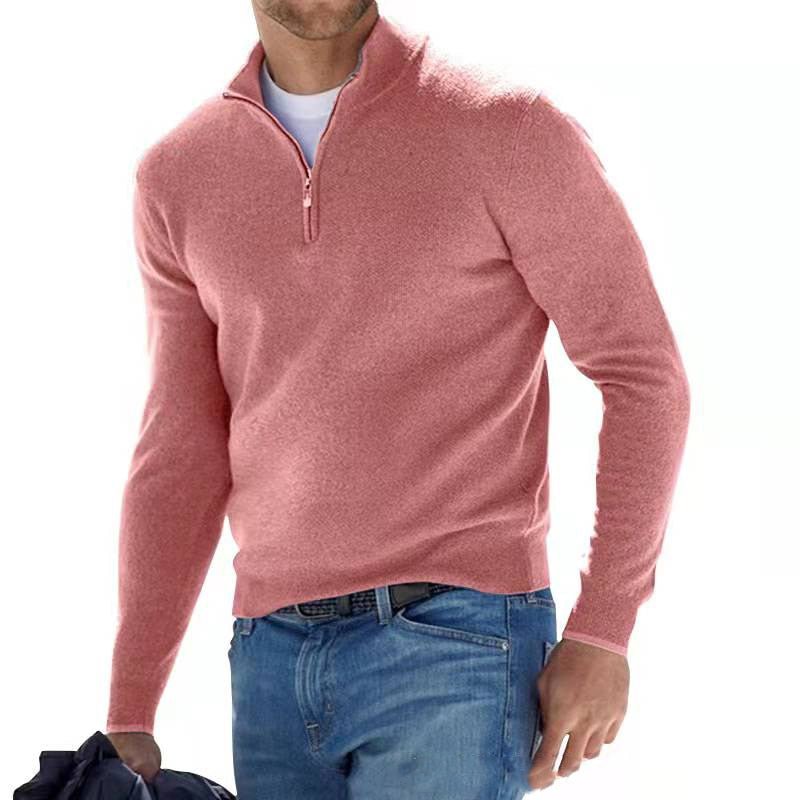 Herren - Freizeit Strickpullover mit Reißverschluss - Weiches Material - Stylischer Pullover für jede Gelegenheit