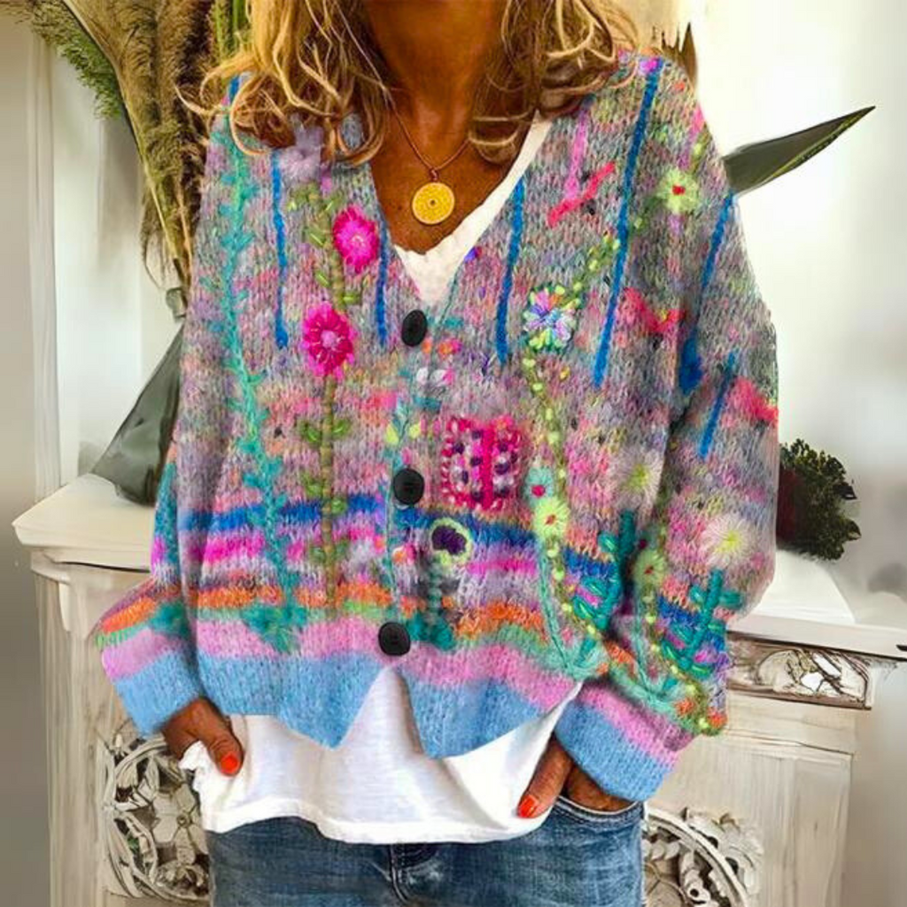 Fien | Warme modische Strickjacke
