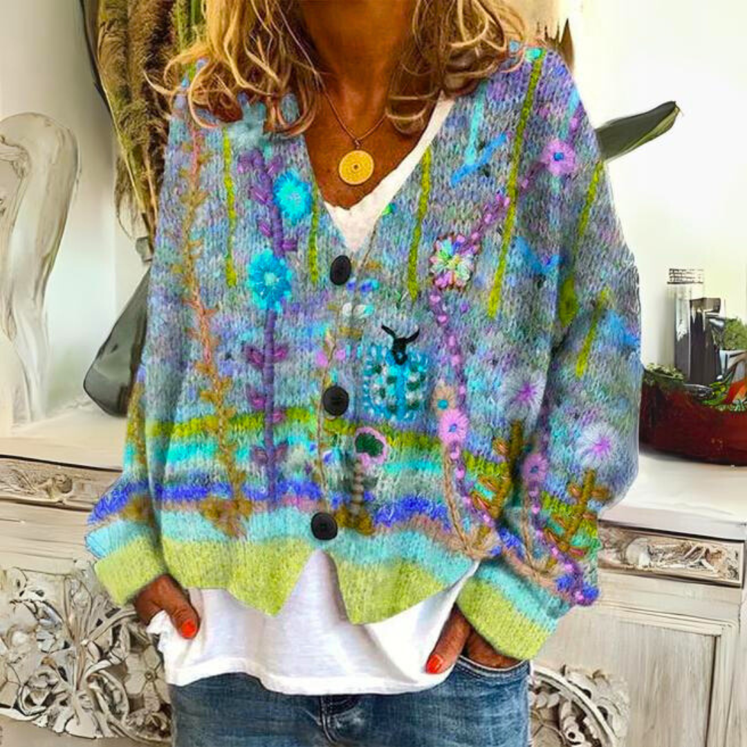 Fien | Warme modische Strickjacke