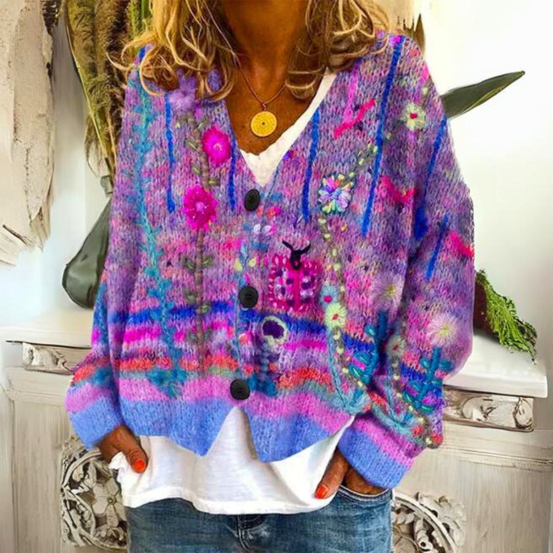 Fien | Warme modische Strickjacke