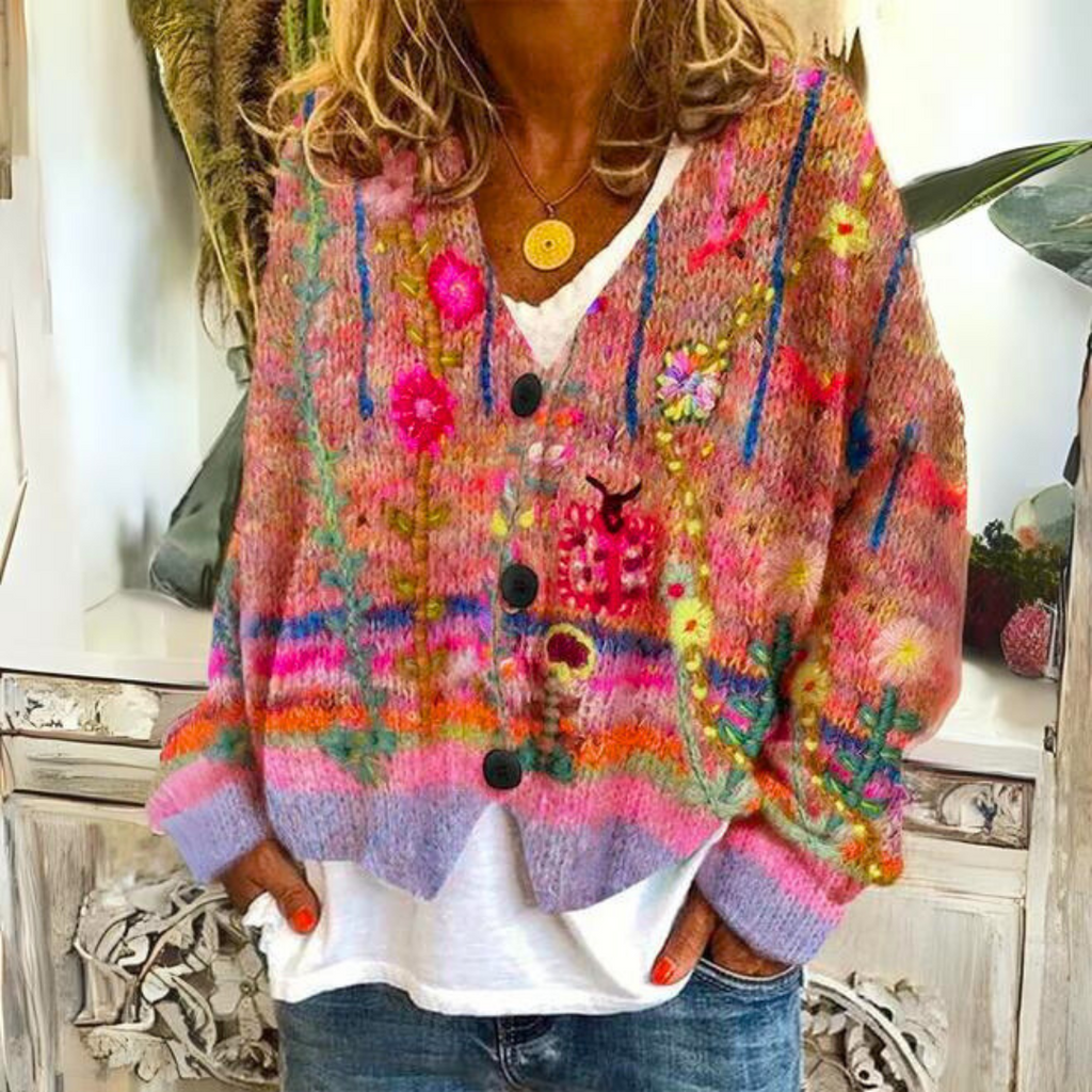 Fien | Warme modische Strickjacke