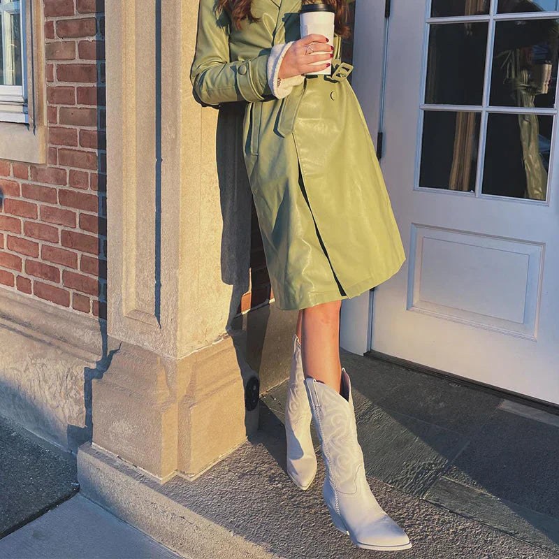 Fleur | Elegant Metallic-Cowboystiefel