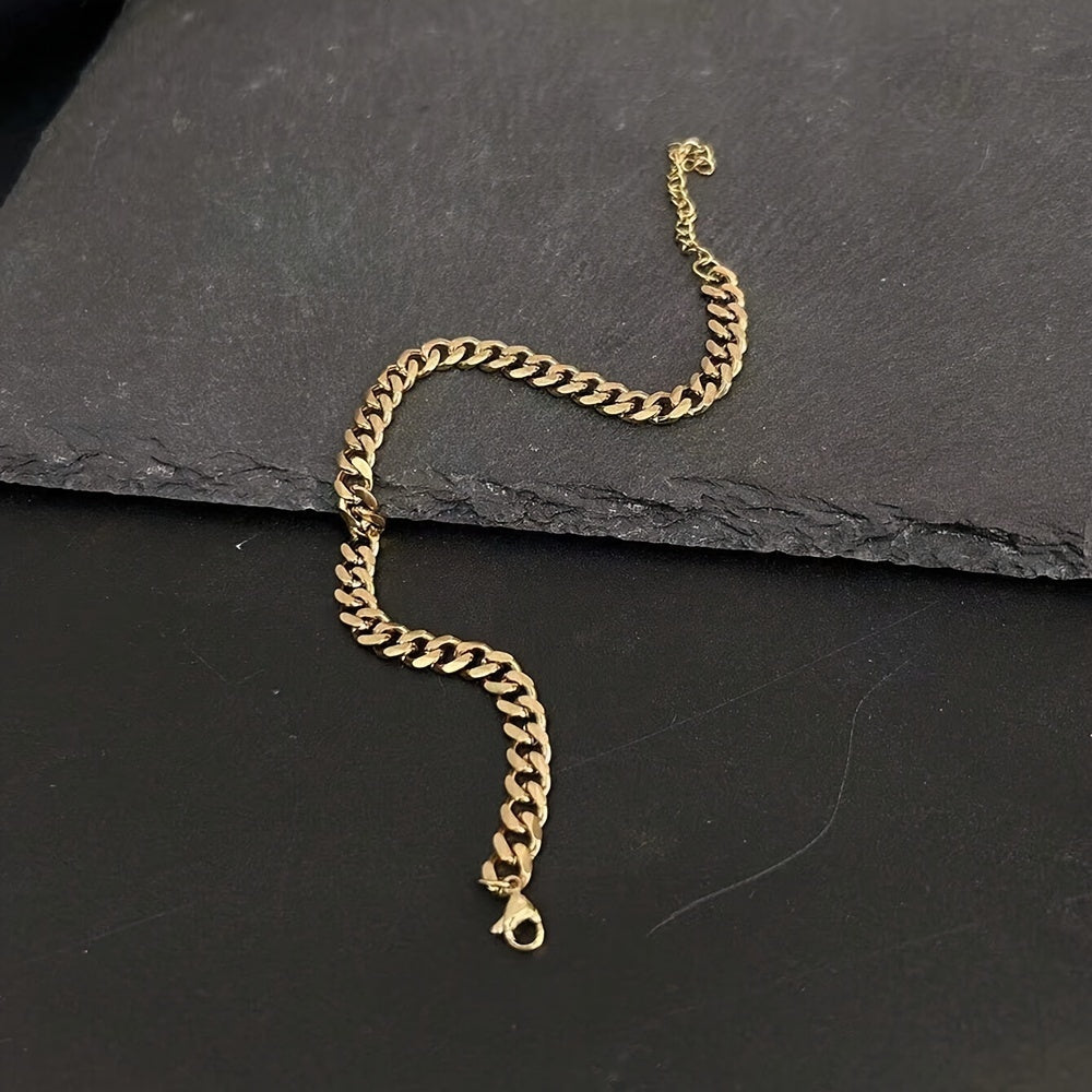 Herrenarmband | Gliederkette Design | Hiphop & Unplated | Edelstahl