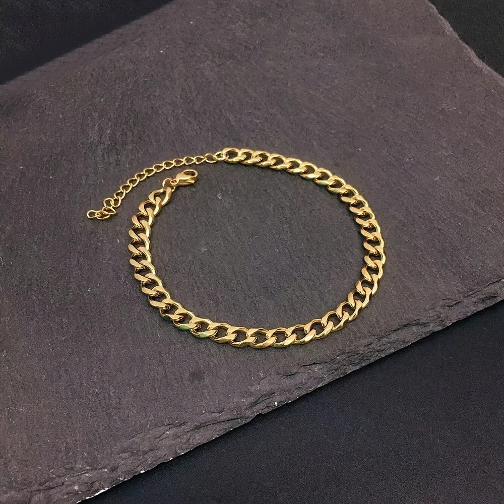 Herrenarmband | Gliederkette Design | Hiphop & Unplated | Edelstahl