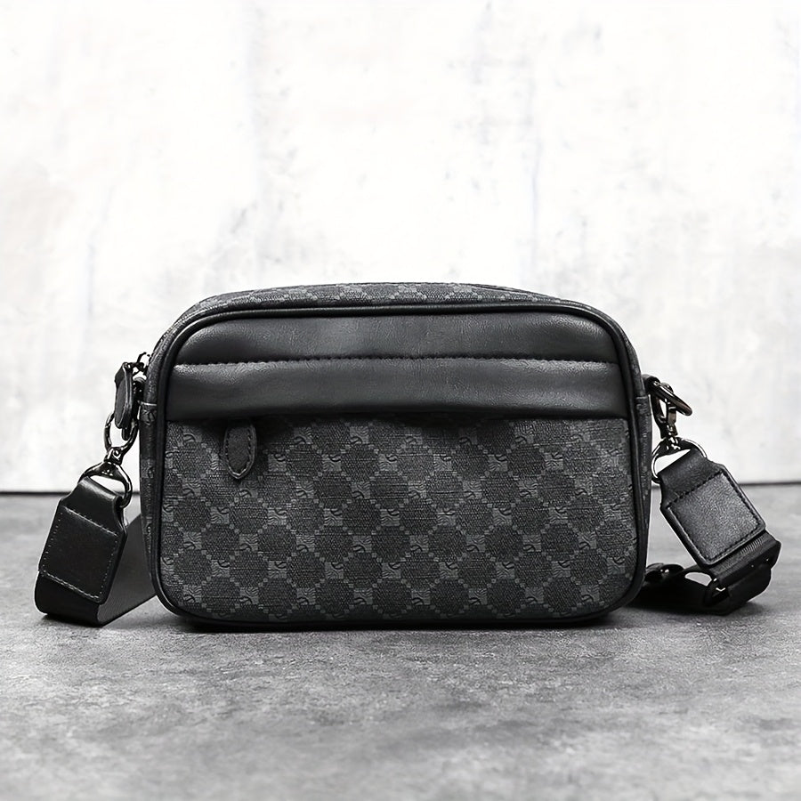 Herrentasche | Crossbody Square Design | Business & Casual | PU Leder - Verstellbarer Riemen