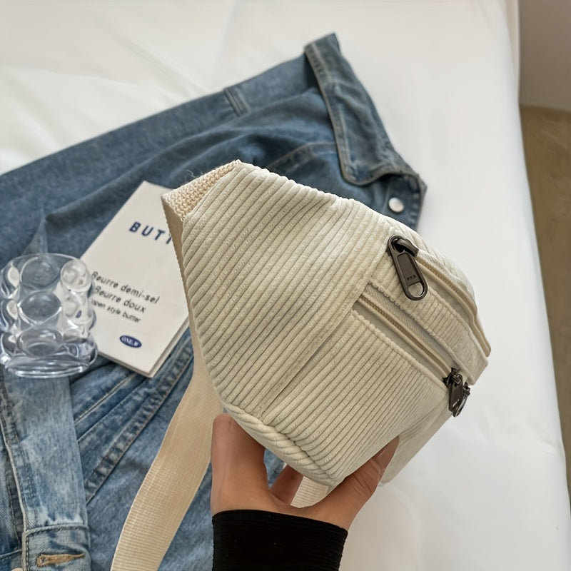Herren-Gürteltasche & Crossbody-Tasche | Cord & verstellbarer Riemen | Sportlich & funktionell
