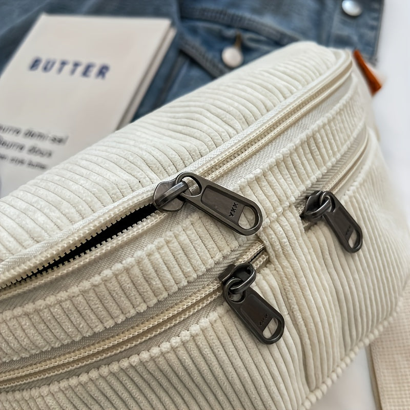Herren-Gürteltasche & Crossbody-Tasche | Cord & verstellbarer Riemen | Sportlich & funktionell