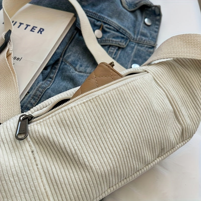 Herren-Gürteltasche & Crossbody-Tasche | Cord & verstellbarer Riemen | Sportlich & funktionell