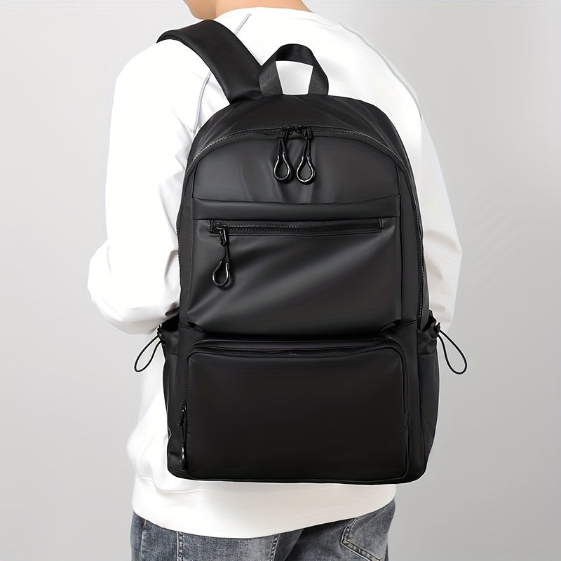 Herrenrucksack | 14-Zoll-Laptop & Softshell-Design | Lässig & TSA-konform | PU & Polyester