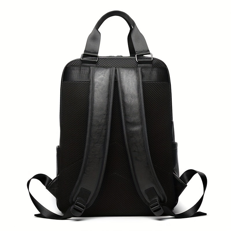 Herrenrucksack | Großes Fassungsvermögen | Mit Laptop-Tasche & mehreren Taschen | PU