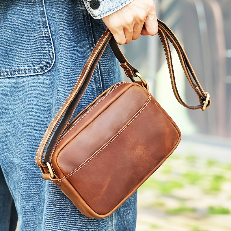 Herren Umhängetasche | Vintage Style | Verstellbarer Riemen | PU