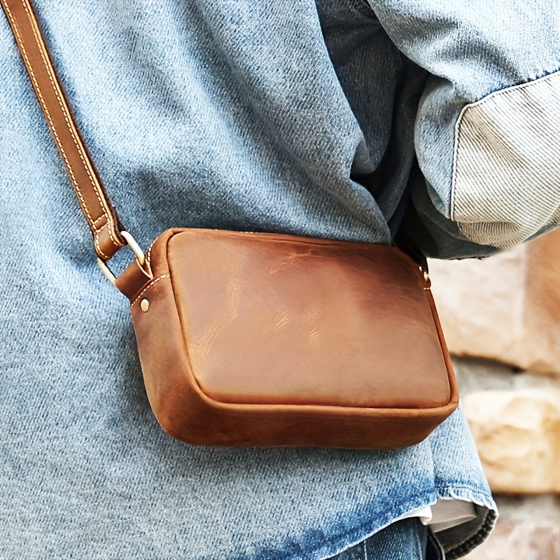 Herren Umhängetasche | Vintage Style | Verstellbarer Riemen | PU