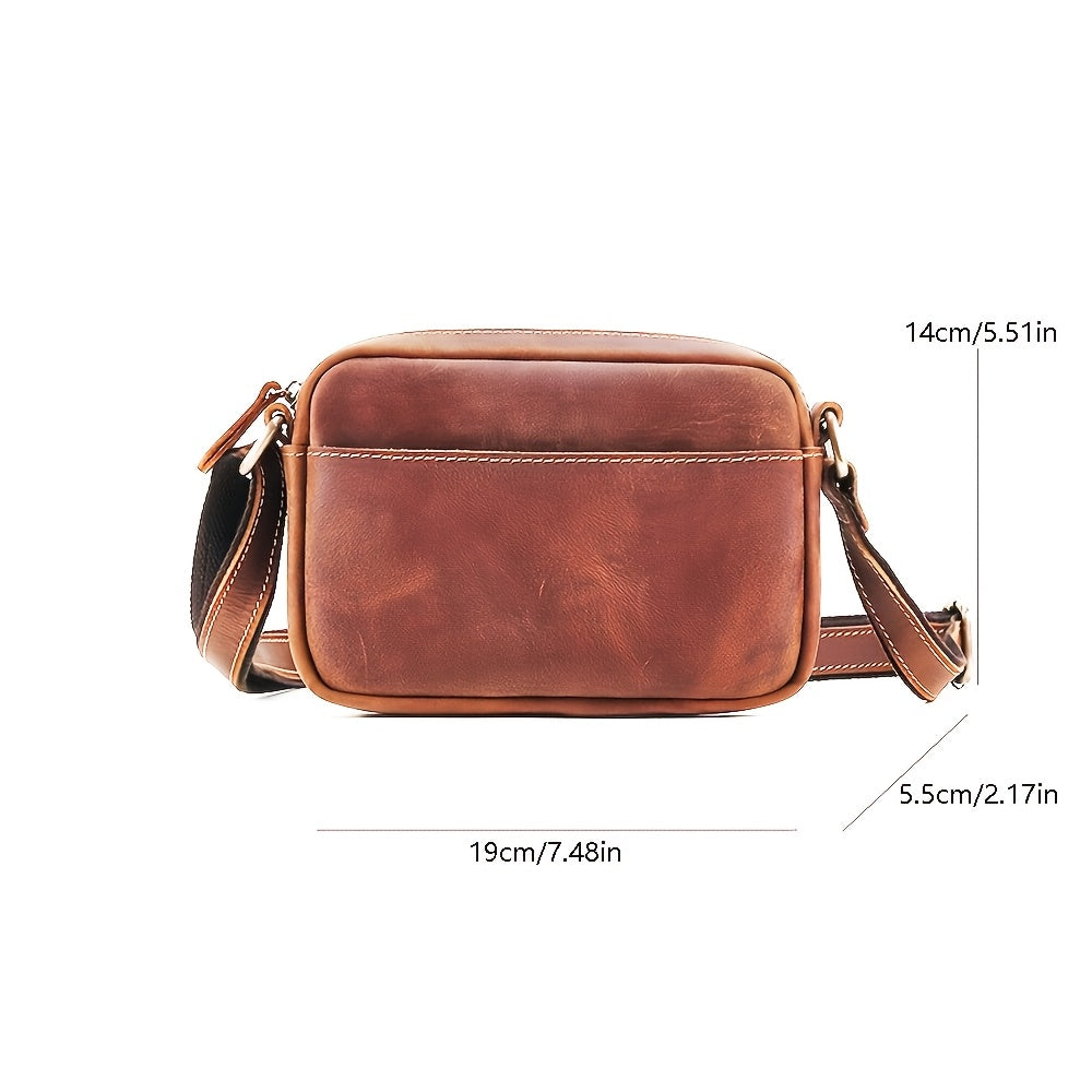 Herren Umhängetasche | Vintage Style | Verstellbarer Riemen | PU