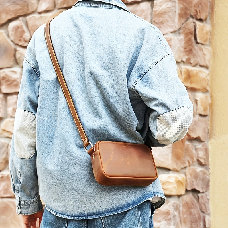 Herren Umhängetasche | Vintage Style | Verstellbarer Riemen | PU