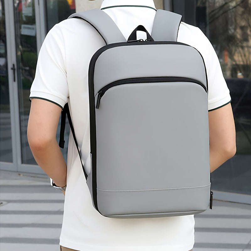 Herrenrucksack | erweiterbar & leicht | mehrere Taschen & Laptop-Fach | Kunstleder