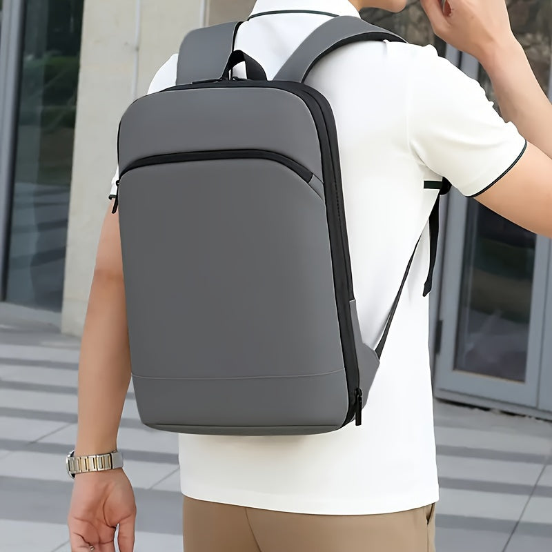 Herrenrucksack | erweiterbar & leicht | mehrere Taschen & Laptop-Fach | Kunstleder