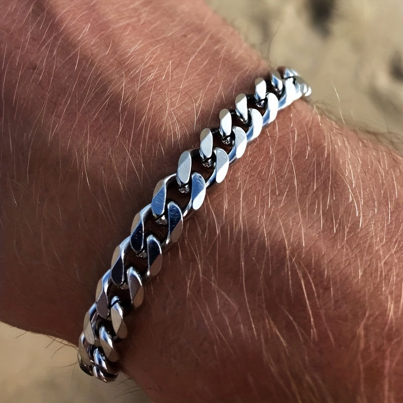 Herrenarmband | Cuban Link | Vergoldeter Edelstahl | Hip Hop Style