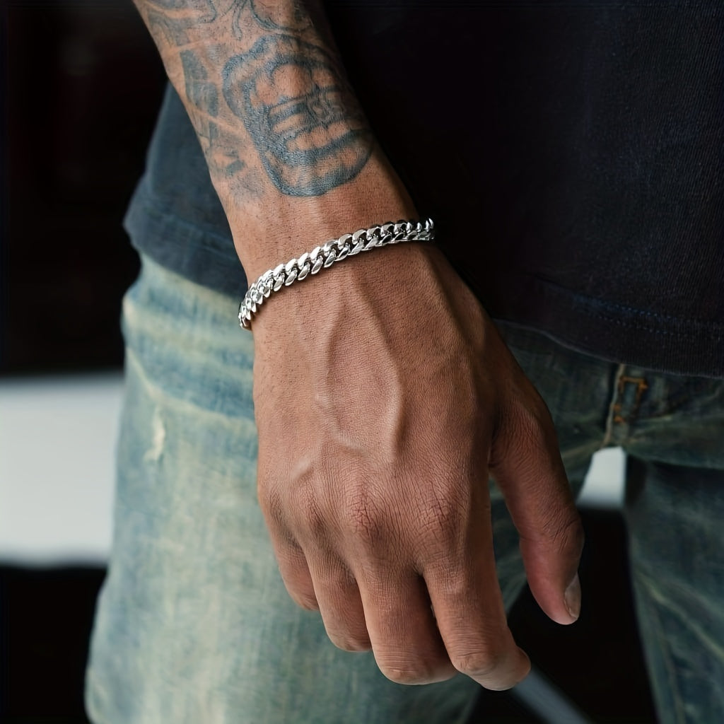 Herrenarmband | Cuban Link | Vergoldeter Edelstahl | Hip Hop Style