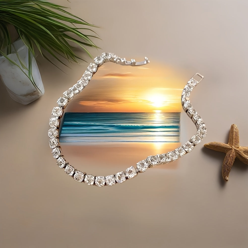 Herrenarmband | Zirkonia Steine | Hip Hop Style | Unisex Legierungsschmuck