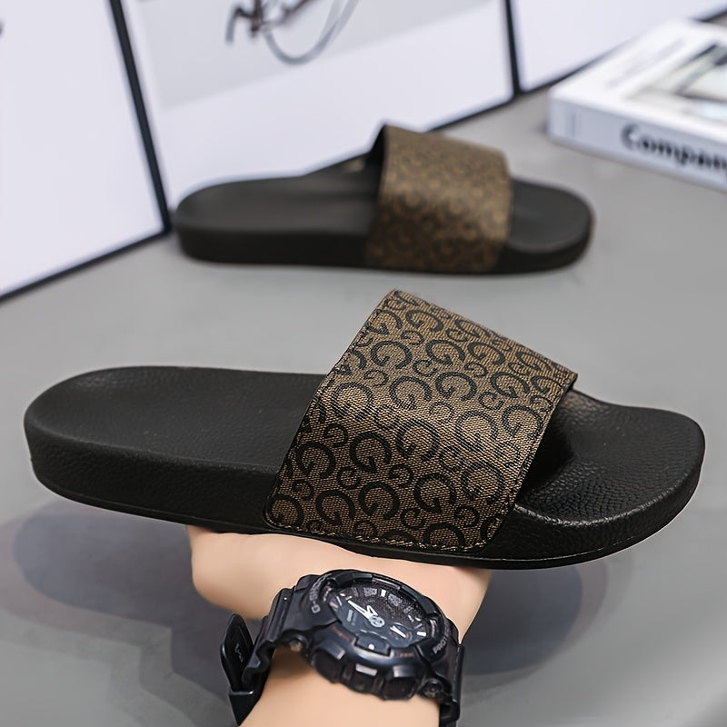 Hausschuhe für Männer | Rutschfeste und strapazierfähige EVA-Sohle | Offene Zehen zum Hineinschlüpfen | Cloud Print Casual Sandals