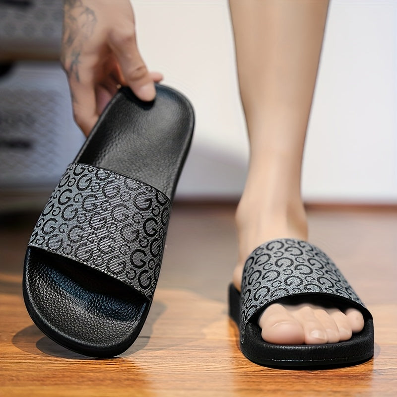 Hausschuhe für Männer | Rutschfeste und strapazierfähige EVA-Sohle | Offene Zehen zum Hineinschlüpfen | Cloud Print Casual Sandals