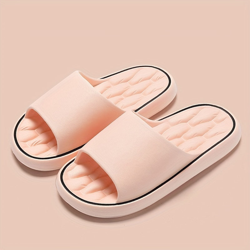 Herren Hausschuhe | Offene Zehe & Atmungsaktiv | Anti-Rutsch EVA | Solide Farbe Slip-On für den Innenbereich