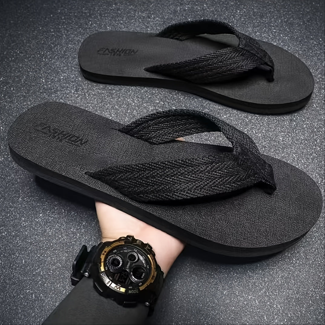 Herren Hausschuhe | Sommer Stil | Slip-On Strand Design | EVA Sohle & Stoff Obermaterial
