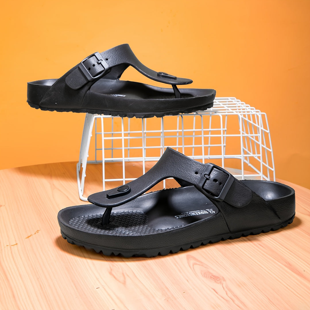 Herren-Sport-Sandalen | Doppelte verstellbare Schnallenriemen | Offene Zehe | Für Strand & Outdoor-Aktivitäten