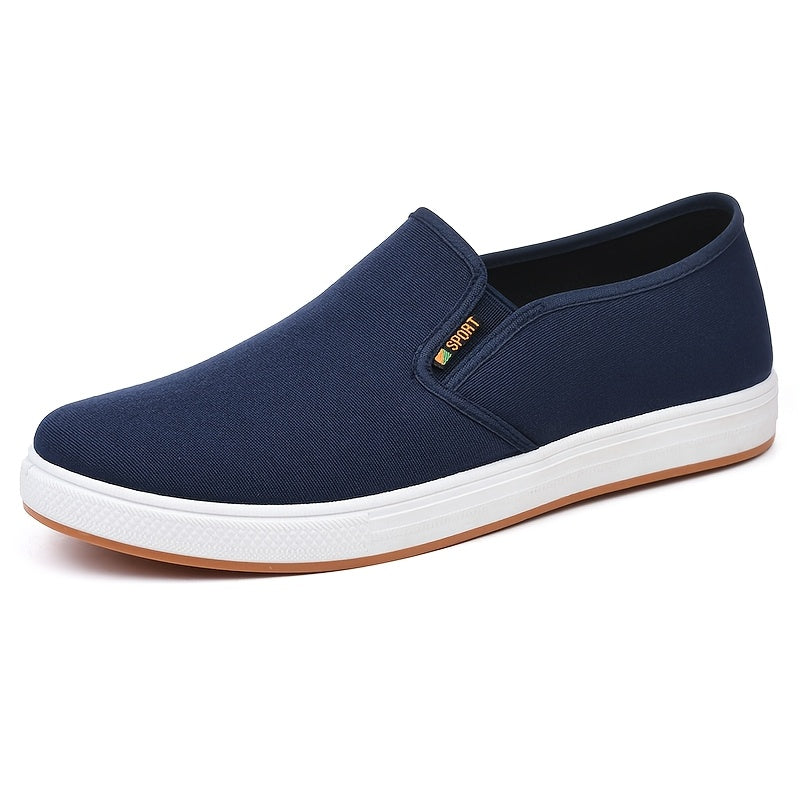 Herren-Sneakers | Blaue Slipper | Elastischer Seitenriemen & Slipper-Sohle | Atmungsaktiv & Bequem