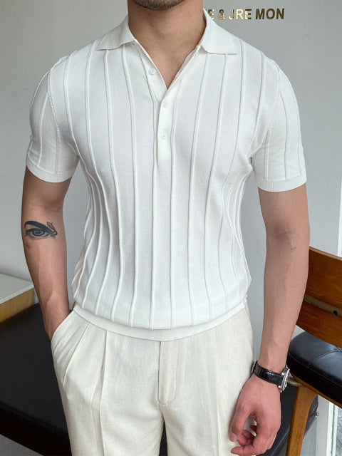 Herren-T-Shirt | Slim Fit | Schlicht & leicht | Polyester | Lässiger Sommerstil | Polo