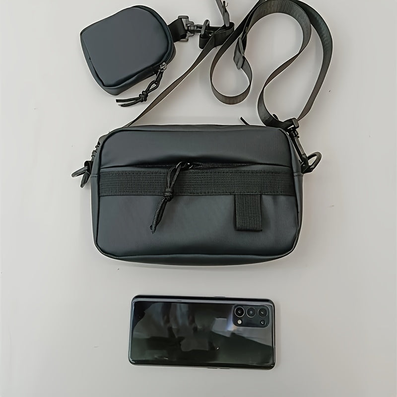 Herren-Umhängetasche | Kompakt & leicht | Mit Handytasche | Für Reisen & den täglichen Gebrauch