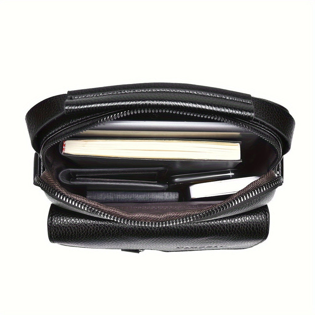 Herren-Umhängetasche | Vintage Messenger Style | Mehrere Fächer | Abnehmbarer Riemen