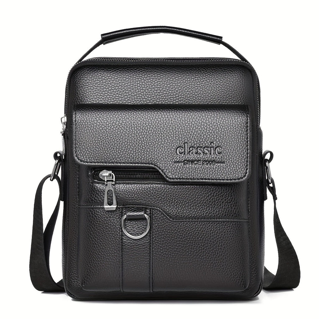 Herren-Umhängetasche | Vintage Messenger Style | Mehrere Fächer | Abnehmbarer Riemen