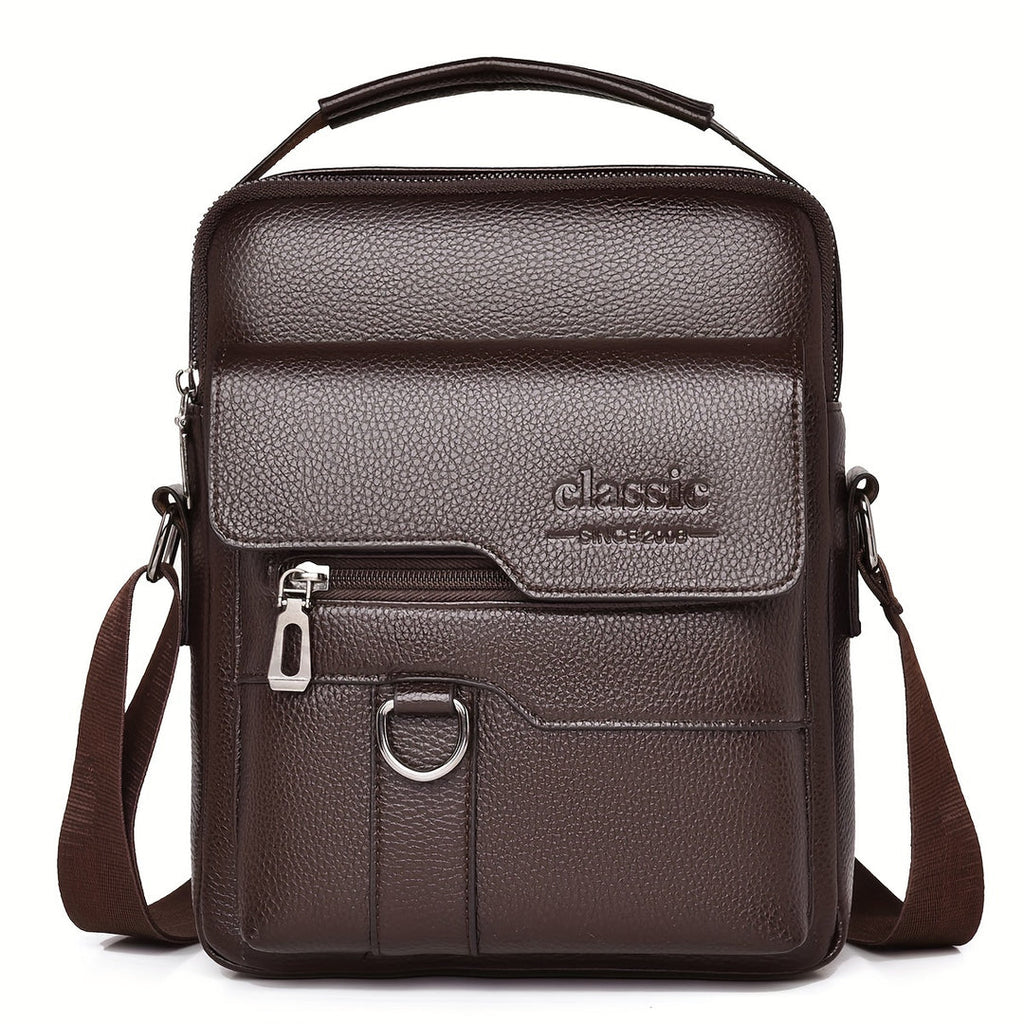 Herren-Umhängetasche | Vintage Messenger Style | Mehrere Fächer | Abnehmbarer Riemen